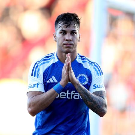 Kaio Jorge, do Cruzeiro, comemora após marcar contra o Sport, pelo Brasileirão Kaio Jorge, do Cruzeiro, comemora após marcar contra o Sport, pelo Brasileirão