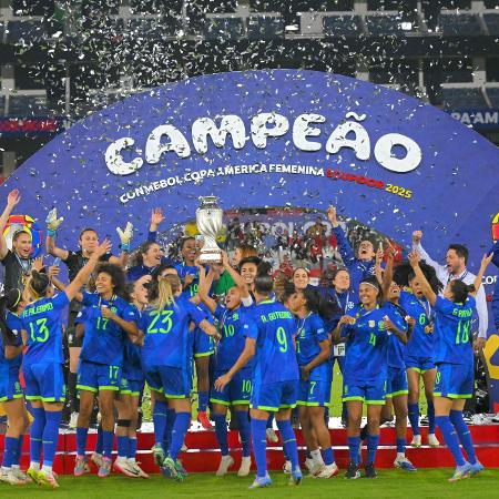 A seleção feminina conquistou o 9º título da Copa América
