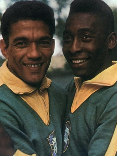 Garrincha e Pelé, na seleção brasileira - Divulgação/CBF
