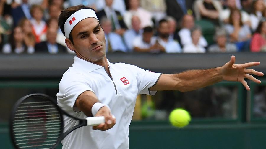 Federer durante partida contra italiano Berrettini  - Ben STANSALL / AFP