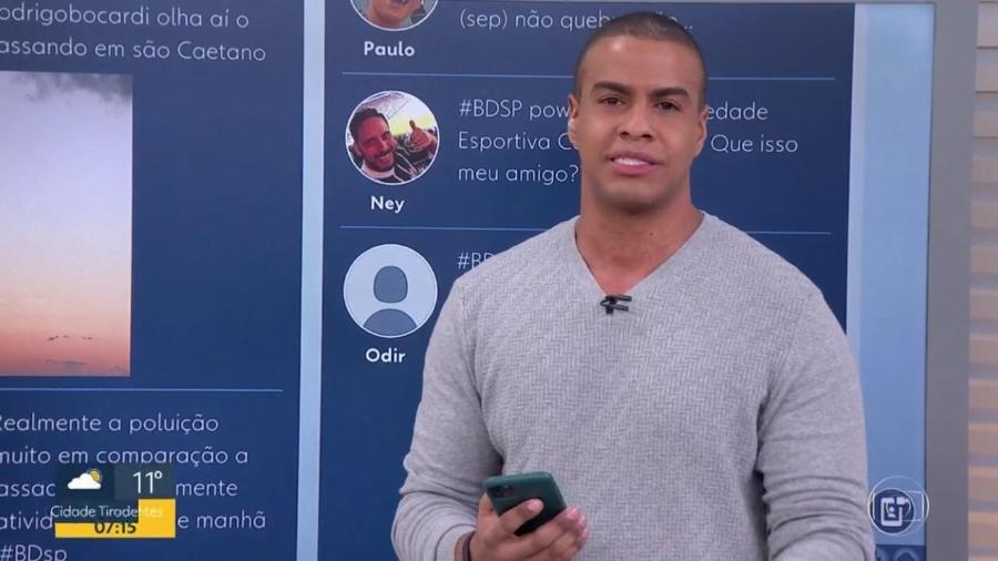 Thiago Oliveira se desculpou por gafe durante Bom Dia SP - Reprodução/TV Globo