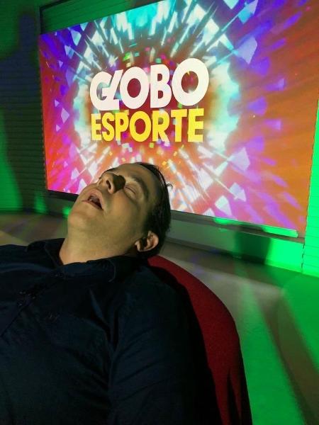 Tiago Medeiros, apresentador do Globo Esporte Pernambuco - Transmissão
