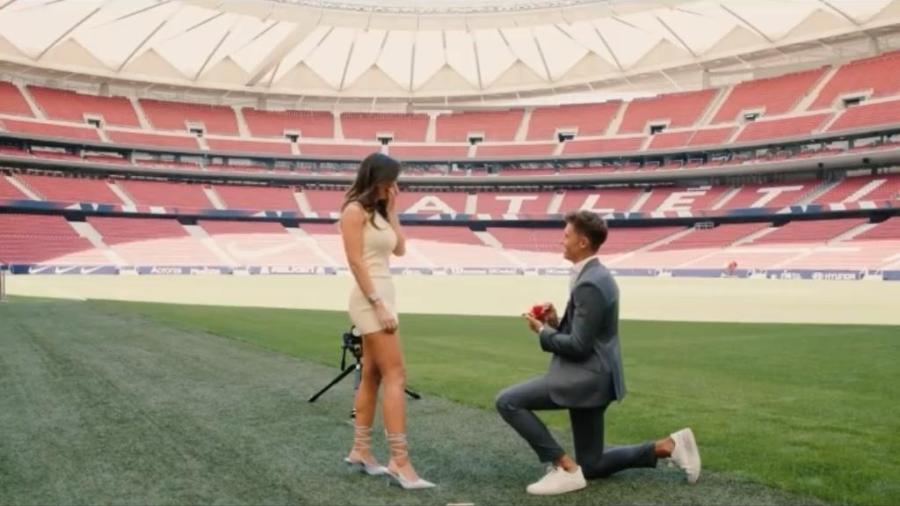 Marcos Llorente pede namorada em casamento - Reprodução/Instagram