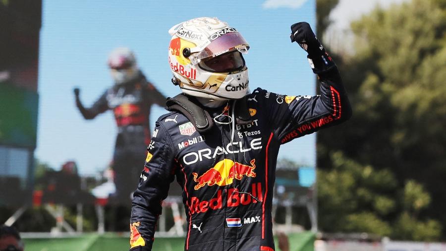 Max Verstappen comemora vitória no GP da Espanha - NACHO DOCE/REUTERS