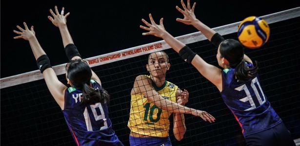 A ponta Gabi é o grande destaque do Brasil no Mundial de vôlei feminino