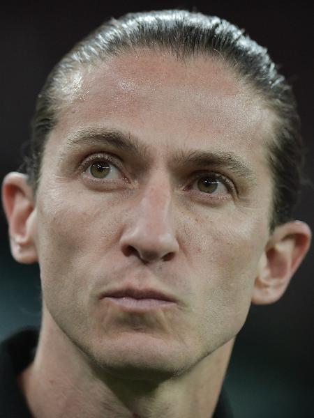 Filipe Luís, técnico do Flamengo, durante jogo contra o Central Córdoba Filipe Luís, técnico do Flamengo, durante jogo contra o Central Córdoba