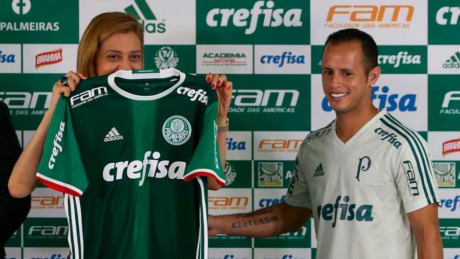 Leila Pereira no CT do Palmeiras - Cesar Greco / Fotoarena