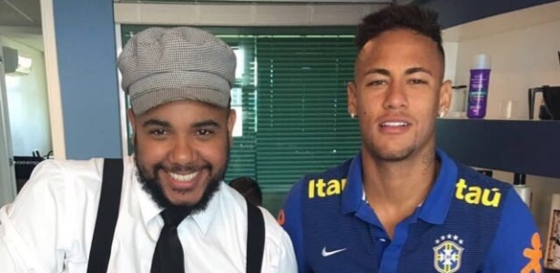 Everson "Perninha" e Neymar na concentração da seleção na Granja Comary - Arquivo Pessoal