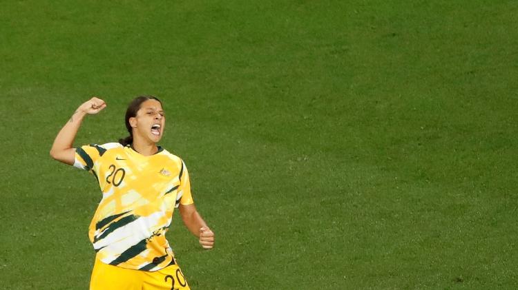 Sam Kerr, jogadora da Austrália - Jean-Paul Pelissier/Reuters - Jean-Paul Pelissier/Reuters