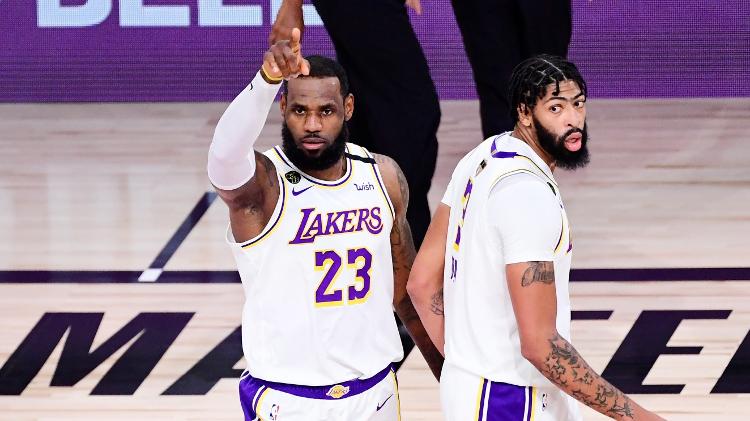 LeBron James and Anthony Davis, stars of the Lakers and NBA champions in the 2019-20 season - Press Release / NBA - Press Release / NBA