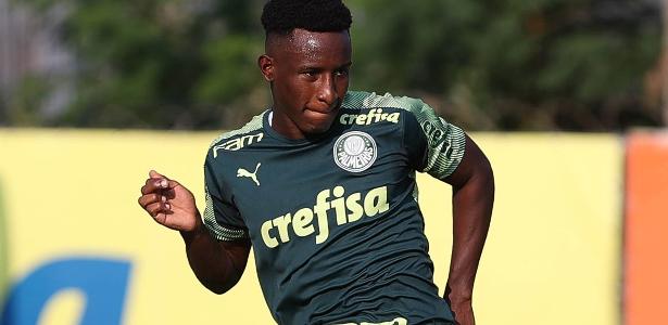 Colombiano Angulo, de 19 anos, chega para treinar no Palmeiras