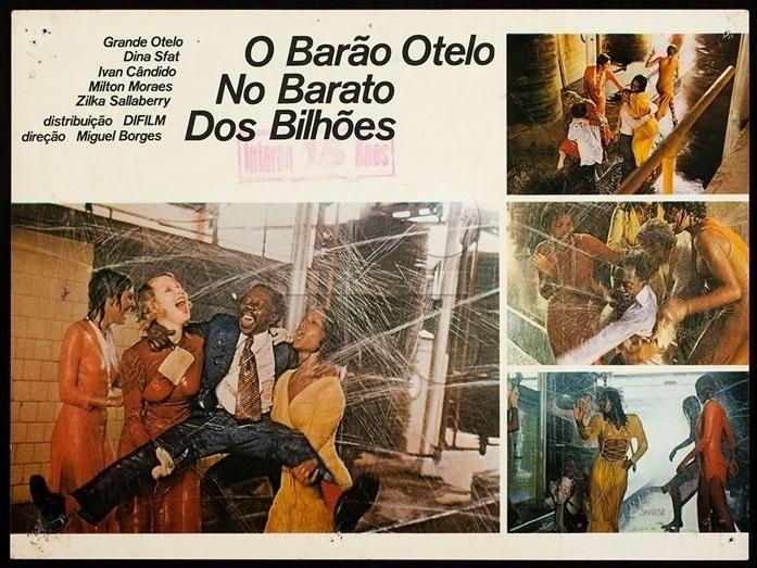 Cartaz do filme "O barão Otelo no barato dos bilhões" (1971), produção nacional com participação de Pelé - Divulgação