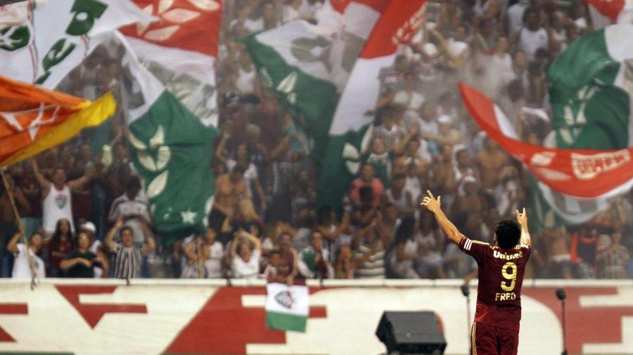 O centroavante Fred é um dos ídolos da torcida do Fluminense - Photocamera