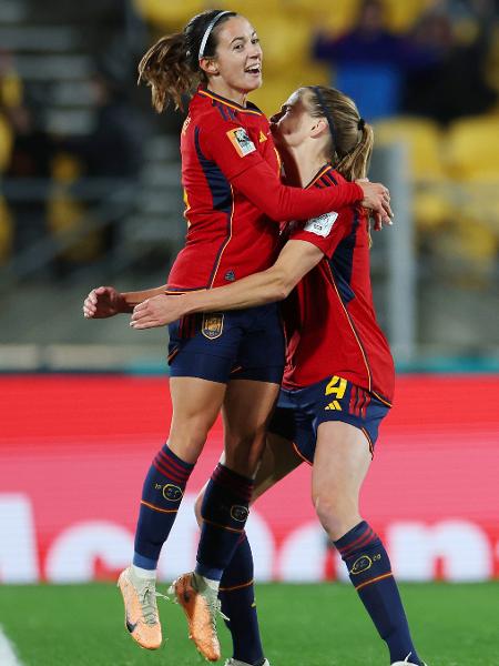 Bonmati, da Espanha, comemora gol da Espanha contra a Costa Rica pela Copa do Mundo feminina