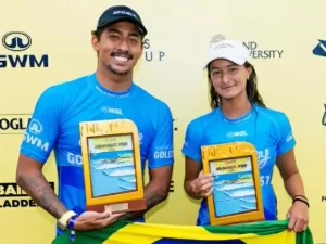 Luana Silva e Samuel Pupo são vice-campeões em Gold Coast