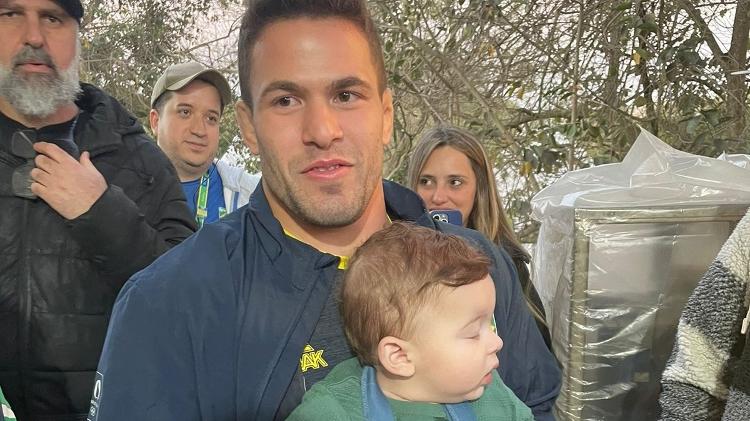 Willian Lima durante evento no Parque Time Brasil, em São Paulo