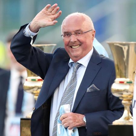 Sven-Göran Eriksson, em maio deste ano, durante homenagem da Lazio