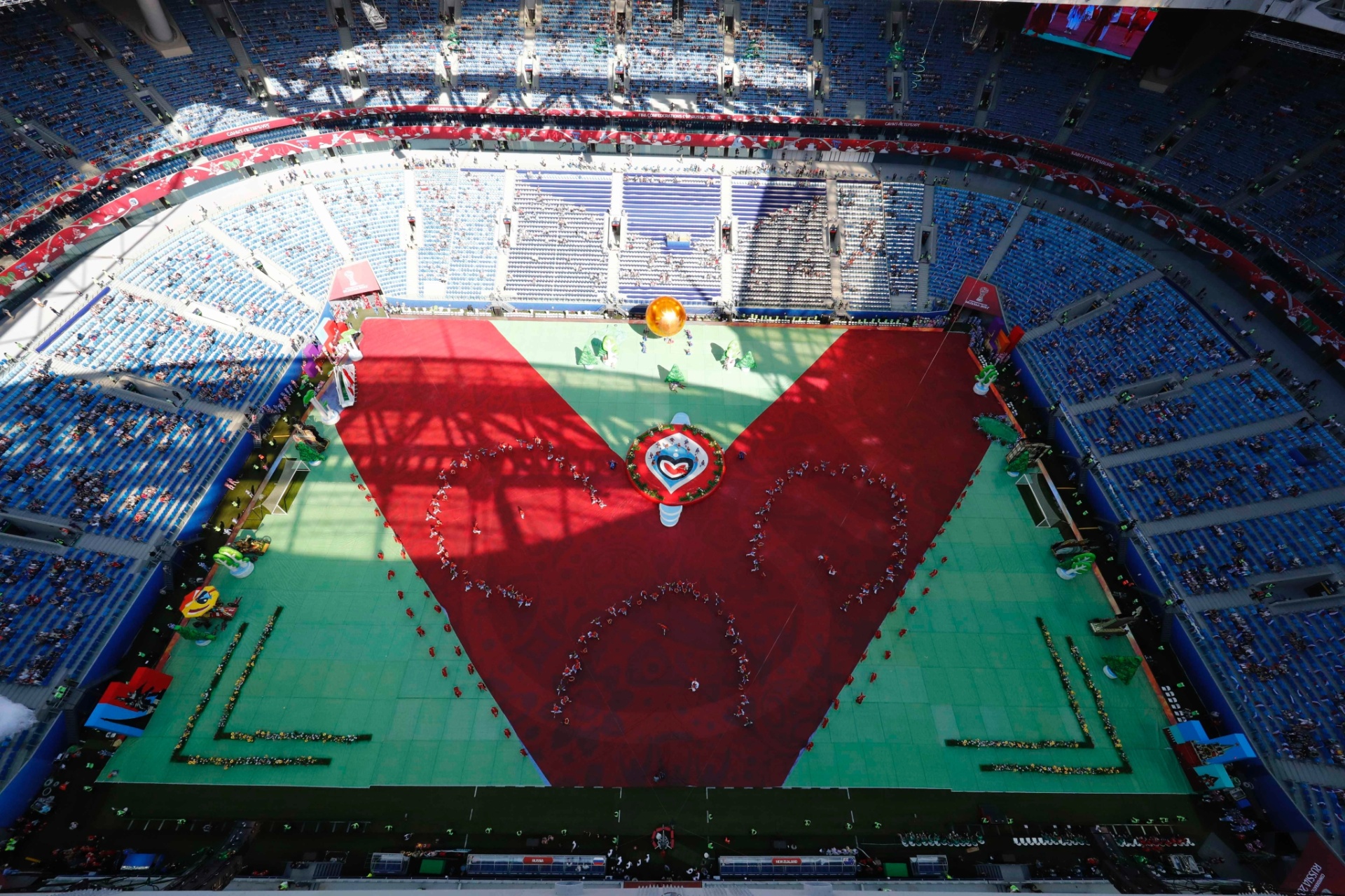 Cerimônia de abertura da Copa das Confederações contou com baixo público - PAWEL KOPCZYNSKI/REUTERS