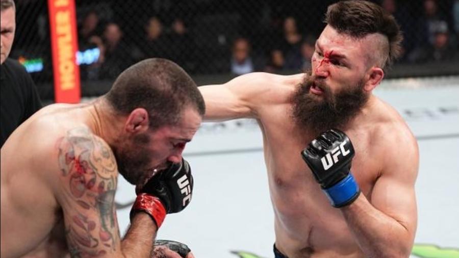 Bryan Barberena e Matt Brown no UFC Fight Night, em Ohio - Divulgação/UFC