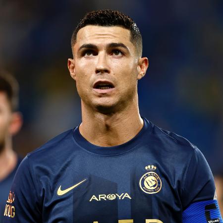 Cristiano Ronaldo, do Al-Nassr, durante partida contra o Al-Shabab pelo Campeonato Saudita