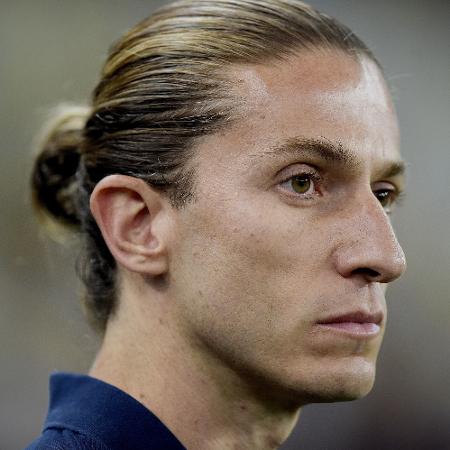 Filipe Luís, técnico do Flamengo, durante jogo contra o Fluminense no Campeonato Carioca