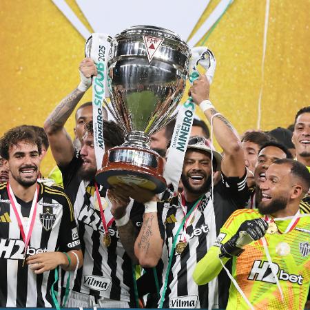 Jogadores do Atlético-MG comemoram mais um título do Campeonato Mineiro Jogadores do Atlético-MG comemoram mais um título do Campeonato Mineiro