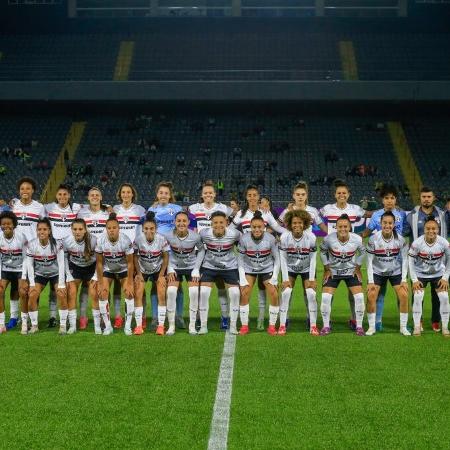 Jogadoras do futebol feminino do São Paulo Jogadoras do futebol feminino do São Paulo