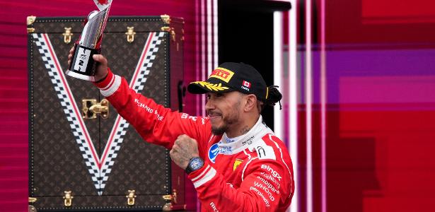 Melhor resultado de Hamilton na Ferrari veio após 'teste' sem simulador