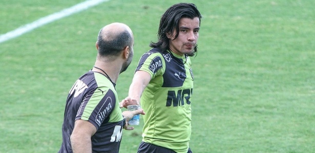 Cárdenas treinou como titular do Atlético e deve enfrentar o São Paulo de Osorio - Bruno Cantini/Clube Atlético Mineiro