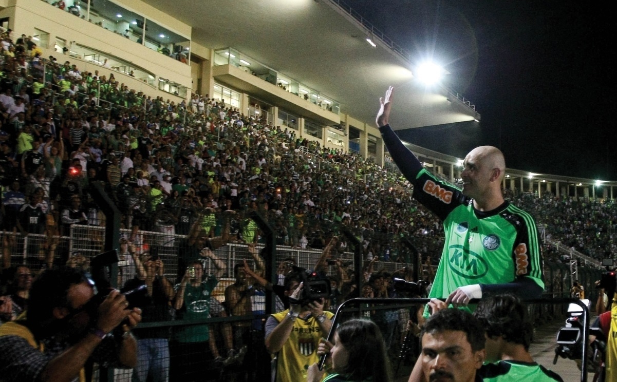 Goleiro Marcos no dia do adeus aos torcedores do Palmeiras, em dezembro de 2012, no Pacaembu - Divulgação