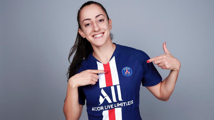 Luana Bertolucci, meio-campista da seleção brasileira feminina e do Paris Saint Germain (PSG) - Alex Caparros - UEFA/UEFA/Getty Images