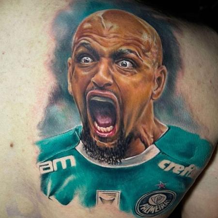 Fã faz tatuagem de Felipe Melo e jogador do Palmeiras compartilha nas redes sociais - Reprodução/Instagram