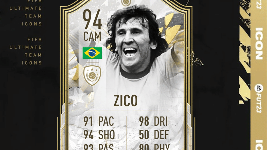 Zico deve ser uma das novidades do Fifa 23 - Reprodução/Twitter