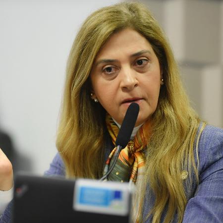 Leila Pereira, presidente do Palmeiras, na CPI das Apostas