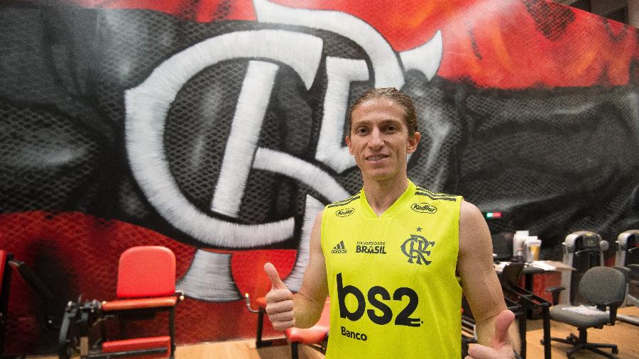Lateral-esquerdo Filipe Luís foi relacionado pelo Flamengo e poderá fazer sua estreia contra o Bahia - Alexandre Vidal / Site oficial do Flamengo