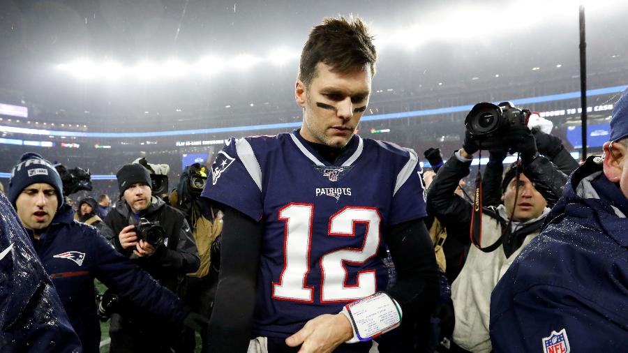 Brady lamenta queda dos Patriots para os Titans na NFL  - Greg M. Cooper-USA TODAY Sports