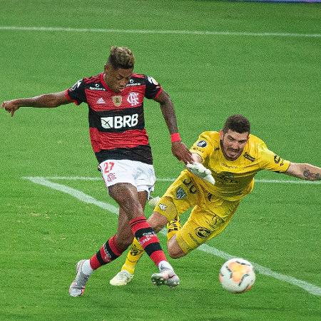 Bruno Henrique faz gol pelo Flamengo contra o Del Valle: 2ª melhor pontaria - Alexandre Vidal/Flamengo