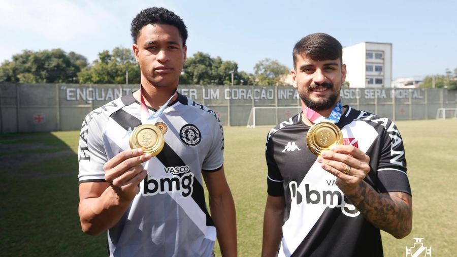 Lucão e Ricardo Graça receberam homenagem do Vasco após ouro olímpico em Tóquio - Rafael Ribeiro/Vasco.com.br