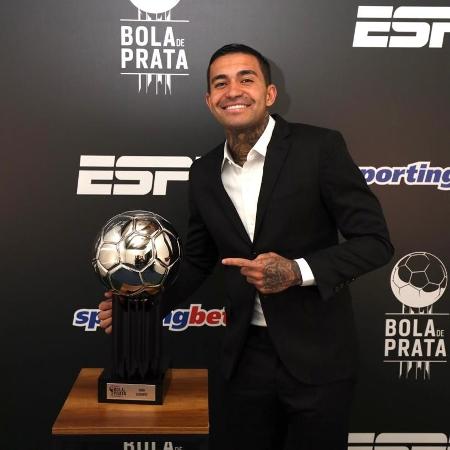 Dudu na premiação Bola de Prata, da ESPN - Divulgação ESPN