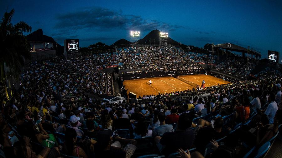 Quadra Guga Kuerten lotada nas semifinais do Rio Open de 2023 - Rio Open/Fotojump