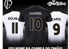Loja do Corinthians posta camisa com 'Gabriel' após polêmica com Gabigol