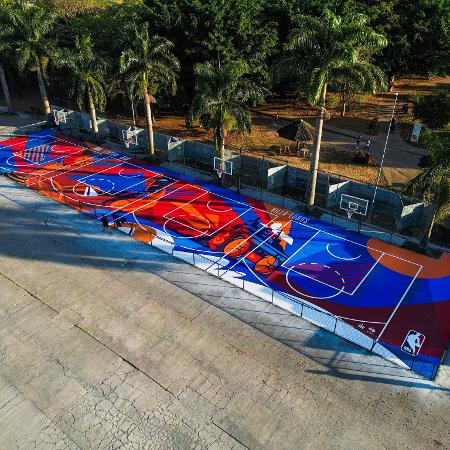 NBA e Embaixada dos EUA entregam quadras revitalizadas no Parque Villa-Lobos - Divulgação/Twitter @NBABrasil