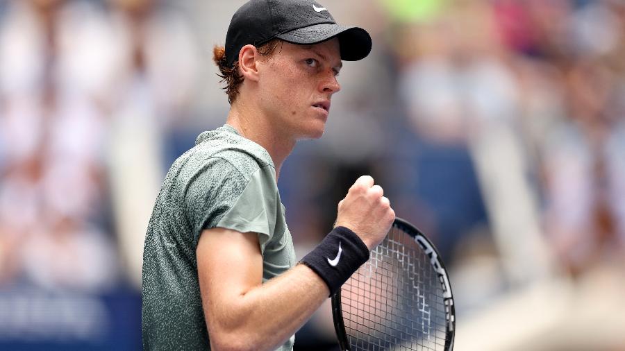 Jannik Sinner na terceira rodada do US Open de 2024