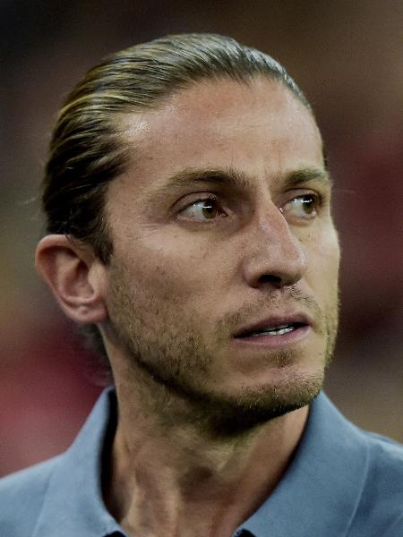 Filipe Luís, técnico do Flamengo, durante jogo contra o Fluminense pelo Brasileirão - Alexandre Loureiro/AGIF