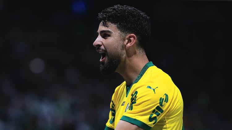 Flaco López comemora gol marcado pelo Palmeiras contra o Sport no Brasileirão Flaco López comemora gol marcado pelo Palmeiras contra o Sport no Brasileirão