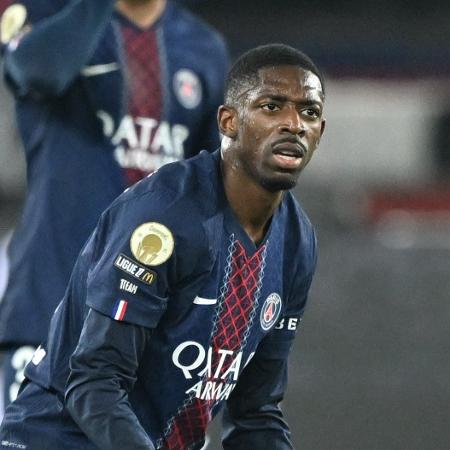 Dembele lamenta em derrota do PSG para o Mônaco, no Campeonato Francês