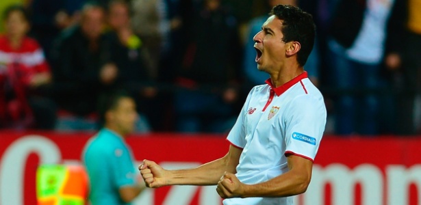Paulo Henrique Ganso comemora gol pelo Sevilla - Cristina Quicler/AFP