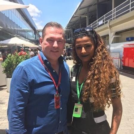 Amanda Sodré com o namorado Jos Verstappen no GP do Brasil de Fórmula 1 - Luiza Oliveira/UOL