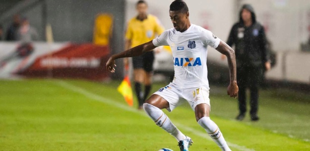 Bruno Henrique em ação pelo Santos; atacante interessa ao Cruzeiro - Ivan Storti/Santos FC