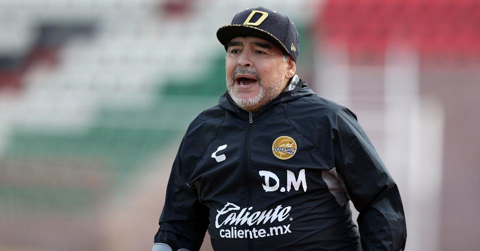 O Dorados de Sinaloa, equipe que Maradona dirige, briga por uma vaga nas finais da segunda divisão mexicana